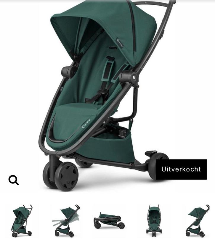 Quinny zapp flex green zo goed als nieuw, Kinderen en Baby's, Buggy's, Zo goed als nieuw, Quinny, Verstelbare rugleuning, Zonnekap