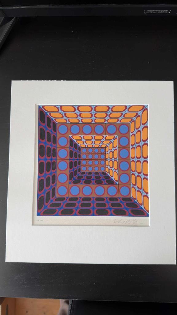 Sérigraphie Vasarely, Antiek en Kunst, Kunst | Schilderijen | Modern, Ophalen of Verzenden