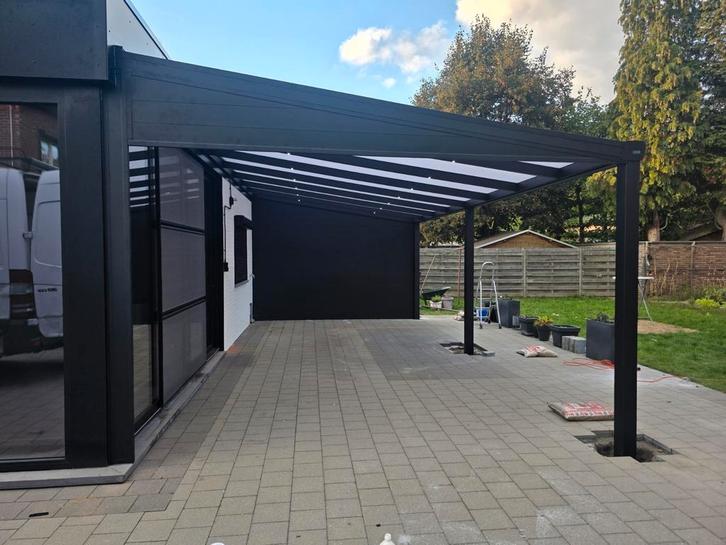 Glazen schuifwanden,  Carport, overkapping, Tuin en Terras, Overkappingen, Nieuw, Carport, Verzenden