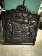 Plaque de cheminée en fonte avec armoiries, Enlèvement, Utilisé, Encastré, Cheminée au bois