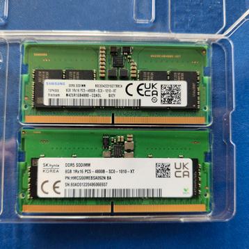 16 Go (2 x 8 Go) DDR5 SODIMM, Informatique & Logiciels, Mémoire RAM, Enlèvement ou Envoi, Comme neuf, DDR5, Laptop