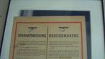 WW2 originele affiche nr 1, Ophalen of Verzenden
