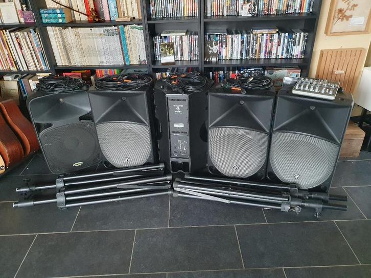 Complete zanginstallatie Mackie, Musique & Instruments, Amplis | Clavier, Moniteur & Sono, Utilisé, Sono, Moins de 500 watts, Enlèvement