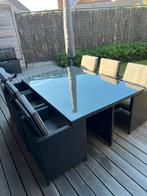Zeer mooie tuinset grand wicker van Hartman, Ophalen, Zo goed als nieuw, Wicker, Tuinset