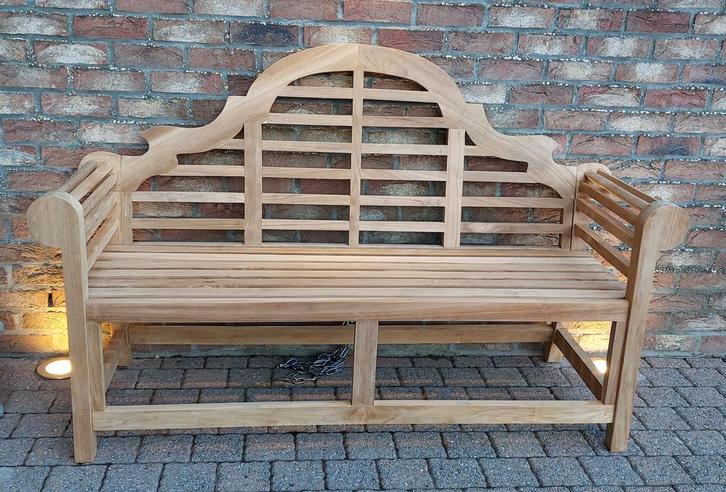 NOUVEAU banc de jardin Marlioboro Luytjensbank en teck., Jardin & Terrasse, Bancs de jardin, Neuf, Bois de teck, Enlèvement