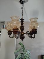 luster, Huis en Inrichting, Lampen | Hanglampen, Ophalen, 50 tot 75 cm, Glas, Landelijk