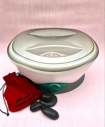 Hot stones set: verwarmer (Medisana) en 10 hot stones beschikbaar voor biedingen