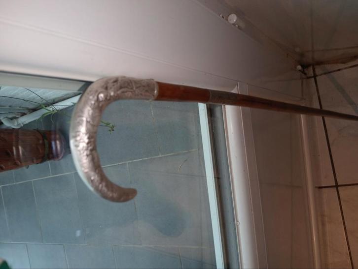 Zilverstok (Art Nouveau), Diversen, Wandelstokken, Ophalen of Verzenden