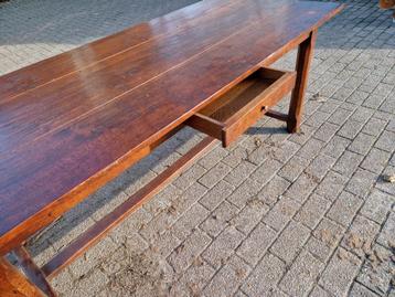 Massief eiken boerentafel  beschikbaar voor biedingen