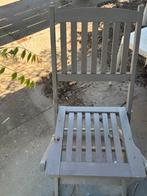 4 houten tuinstoelen, Tuin en Terras, Tuinstoelen, Ophalen, Zo goed als nieuw, Hout, Inklapbaar