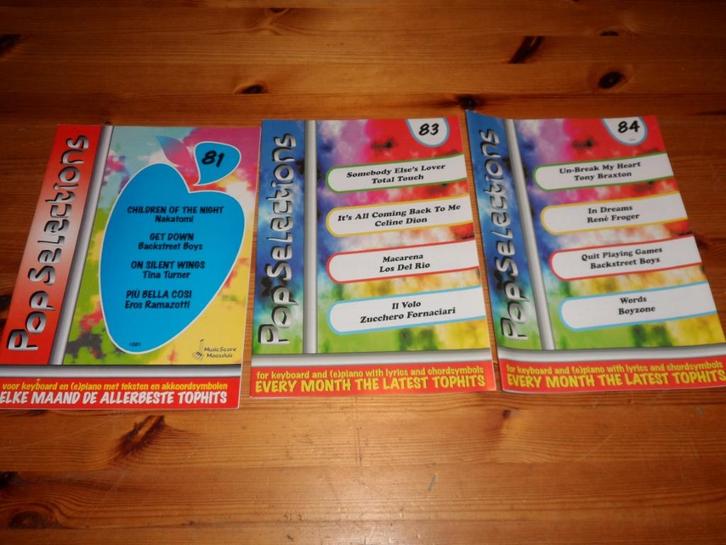 Pop Selections -  83 / 84 / 99, Musique & Instruments, Partitions, Neuf, Artiste ou Compositeur, Populaire, Guitare, Piano, Clavier