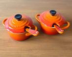 Le creuset mini potjes met lepel 7cm, Ophalen of Verzenden, Nieuw, Overige typen