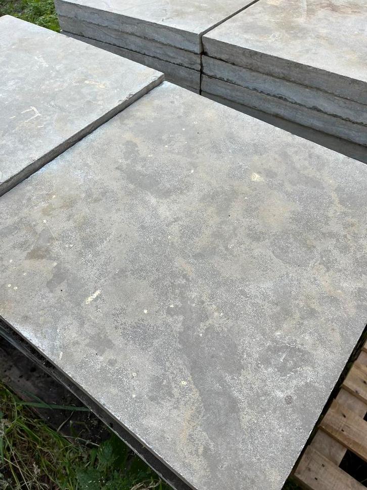 Aziatische blauwe hardsteen 36m2, 60x60, dikte 5cm, Tuin en Terras, Tegels en Klinkers, Gebruikt, Terrastegels, Natuursteen, 10 m² of meer