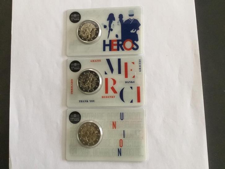 Allerlei euromunten Frankrijk, Postzegels en Munten, Munten | Europa | Euromunten, Setje, 1 cent, Frankrijk, Ophalen of Verzenden