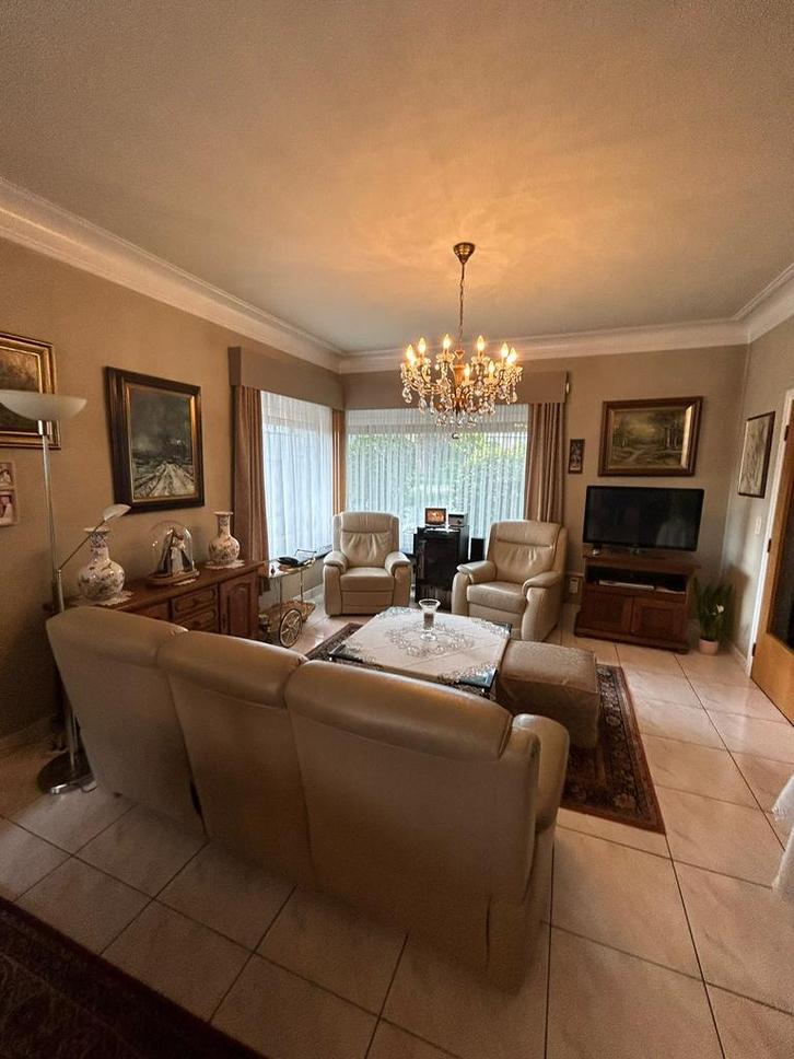 Lederen salon 3zit met relax + 2x 1 persoonszetel, Huis en Inrichting, Zetels | Zetels, Gebruikt, Rechte bank, Driepersoons, 200 tot 250 cm