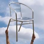 Stapelbare aluminium stoel, Tuin en Terras, Ophalen, Gebruikt, Aluminium, Stapelbaar