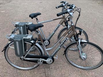 Set Electrische giant twist fietsen, Autres marques, 51 à 55 cm, 50 km par batterie ou plus, Comme neuf