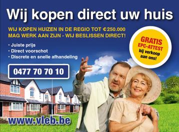 Wij kopen direct uw huis beschikbaar voor biedingen