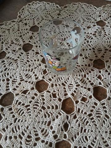  Vintage Disney glas Donald  Katrien beschikbaar voor biedingen