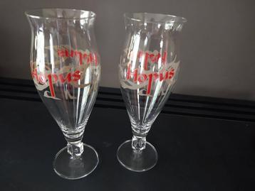 Hopus glazen 2 stuks - perfecte staat beschikbaar voor biedingen