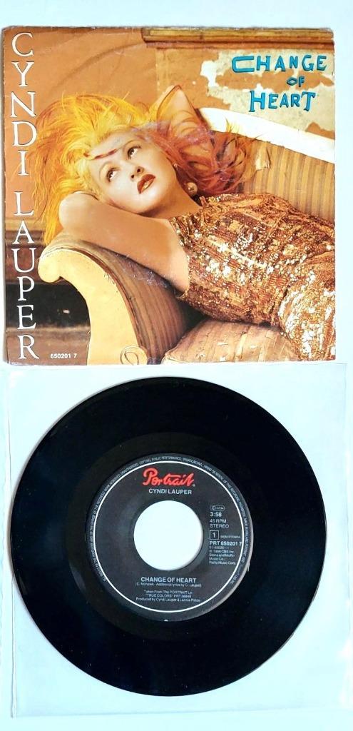 Cyndi Lauper – Change Of Heart (1986), CD & DVD, Vinyles Singles, Single, Pop, 7 pouces, Enlèvement ou Envoi