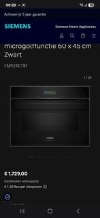 Siemens CM924G1B1 neuf jamais utilisé en raison d'un déménag, Electroménager, Fours, Enlèvement
