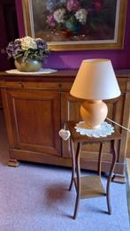 Selette en bois plus lampe, Enlèvement, Comme neuf, Bois, 50 à 75 cm