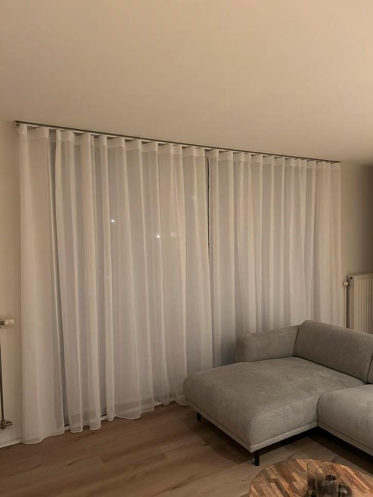 Voile - Wave - Noa Ivory, Huis en Inrichting, Stoffering | Gordijnen en Lamellen, Nieuw, Wit, Ophalen