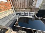 Lounge set met 4 stoelen, Tuin en Terras, Ophalen of Verzenden, Zo goed als nieuw