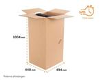 Kartonnen garderobedozen, 15 stuks, voor opslag of verhuis, Ophalen, Doos, 40 tot 60 cm, Opvouwbaar