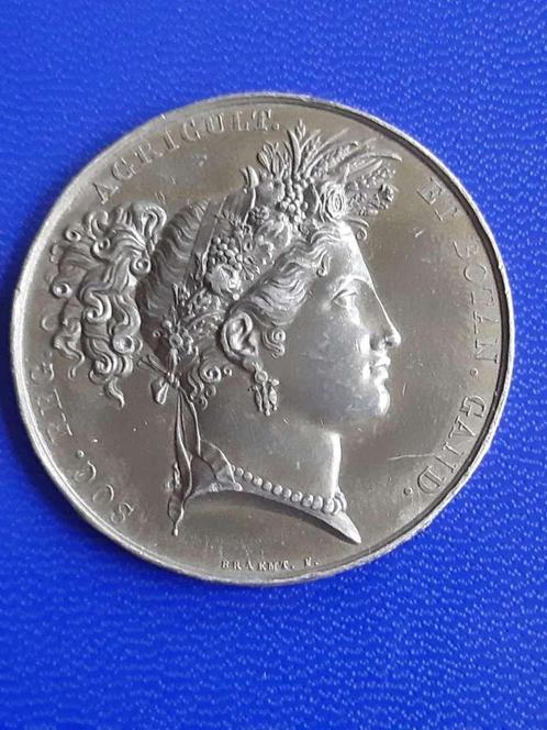 1818 medaille F. Braemt Gent met Flora, Postzegels en Munten, Penningen en Medailles, Brons, Verzenden