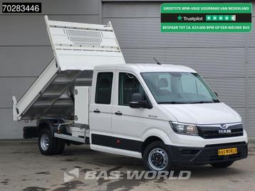 MAN TGE 5.120 Open Laadbak met Kist Dubbel Cabine Dubbelluch beschikbaar voor biedingen