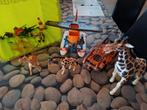 Safari set, gr giraf, jeep, vliegtuig, ventjes, Ophalen, Zo goed als nieuw, Kunststof