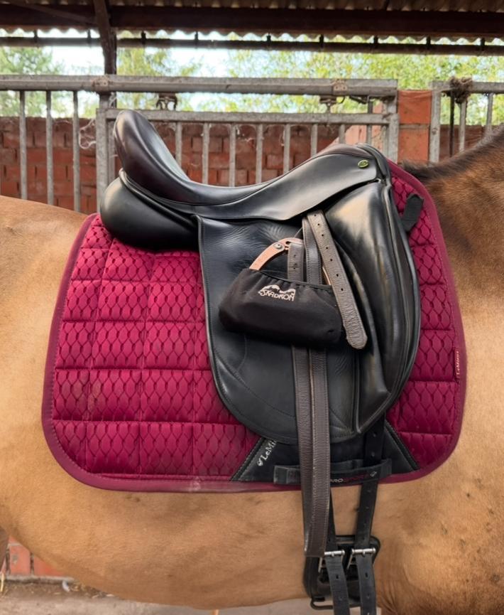 Hulsebos dressuurzadel, Dieren en Toebehoren, Paarden en Pony's | Hoofdstellen en Tuigage, Gebruikt, Ophalen