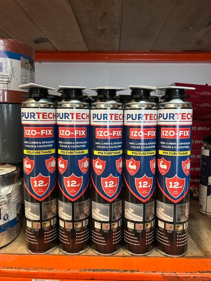 Schuim PU combibox 65€, Doe-het-zelf en Bouw, Isolatie en Afdichting, Nieuw, Dakisolatie, Overige materialen, Minder dan 4 cm