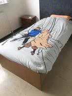 1persoonsbed, Huis en Inrichting, Slaapkamer | Bedden, Ophalen, Eenpersoons, Bruin, 200 cm