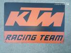 Racing Team KTM plaat plat laken, Plaque émaillée, Ophalen of Verzenden, Zo goed als nieuw
