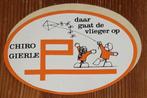 Vintage sticker Chiro Gierle retro autocollant, Verzamelen, Stickers, Bedrijf of Vereniging, Ophalen of Verzenden, Zo goed als nieuw