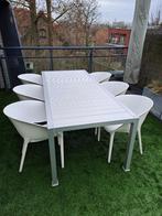 EETKAMER/TUINTAFEL ALUMINIUM, Tuin en Terras, Tuintafels, Rechthoekig, Zo goed als nieuw, Ophalen, Aluminium