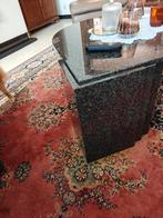 Table basse + colonne en marbre pur noir, Enlèvement