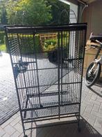Papegaaien kooi antraciet kleur., Ophalen, Zo goed als nieuw, Aluminium, Vogelkooi