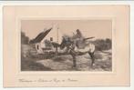 Wenduyne - Cabane en type visser (te paard) Heliotype, Gelopen, West-Vlaanderen, Voor 1920, Verzenden