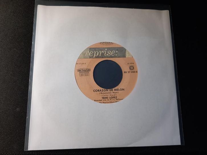 Trini Lopez -  Corazon De Melon '7 Popcorn Latino, Cd's en Dvd's, Vinyl Singles, Gebruikt, Single, Latin en Salsa, 7 inch, Ophalen of Verzenden