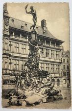 Oude postkaart 1954 Antwerpen Brabo Fontein, Ophalen of Verzenden, 1940 tot 1960, Gelopen, Antwerpen