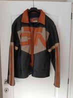 Vintage Chyston lederen jas maat Large, Maat 52/54 (L), Blauw, Chyston, Ophalen of Verzenden