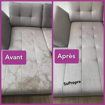 Nettoyage canapé tissu 