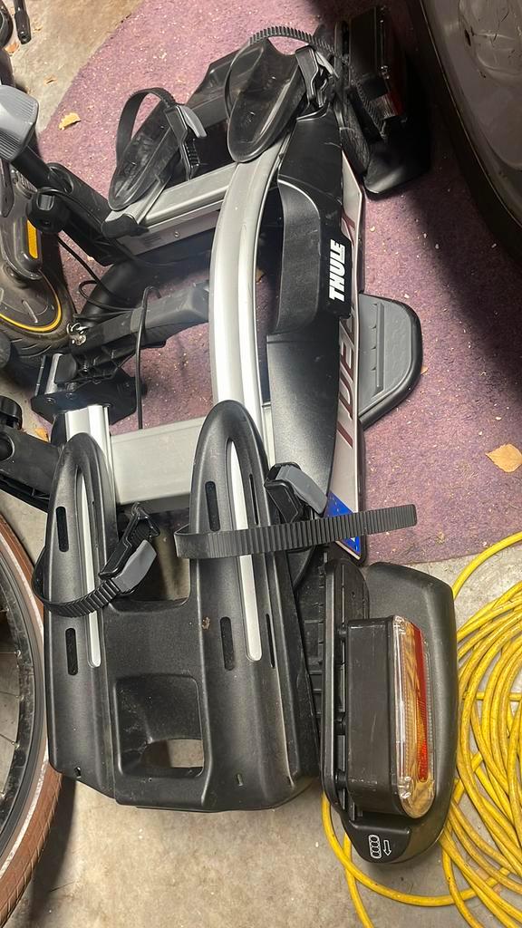 Fietsendrager Thule Velocompact 925, Auto diversen, Fietsendragers, Gebruikt, Trekhaakdrager, 2 fietsen, Elektrische fiets, Ophalen
