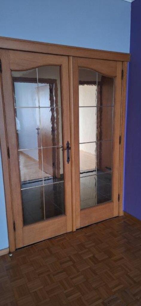 eiken binnendeuren, Doe-het-zelf en Bouw, Deuren en Vliegenramen, Zo goed als nieuw, Binnendeur, Glas, Hout, Ophalen