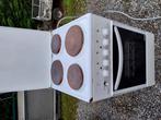 Elektrisch fornuis met oven 50cm, Ophalen, Gebruikt, 4 kookzones, Vrijstaand