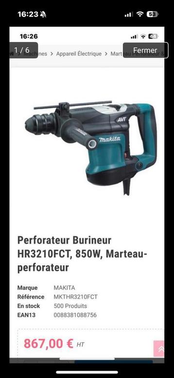 Marteau perforateur Makita beschikbaar voor biedingen